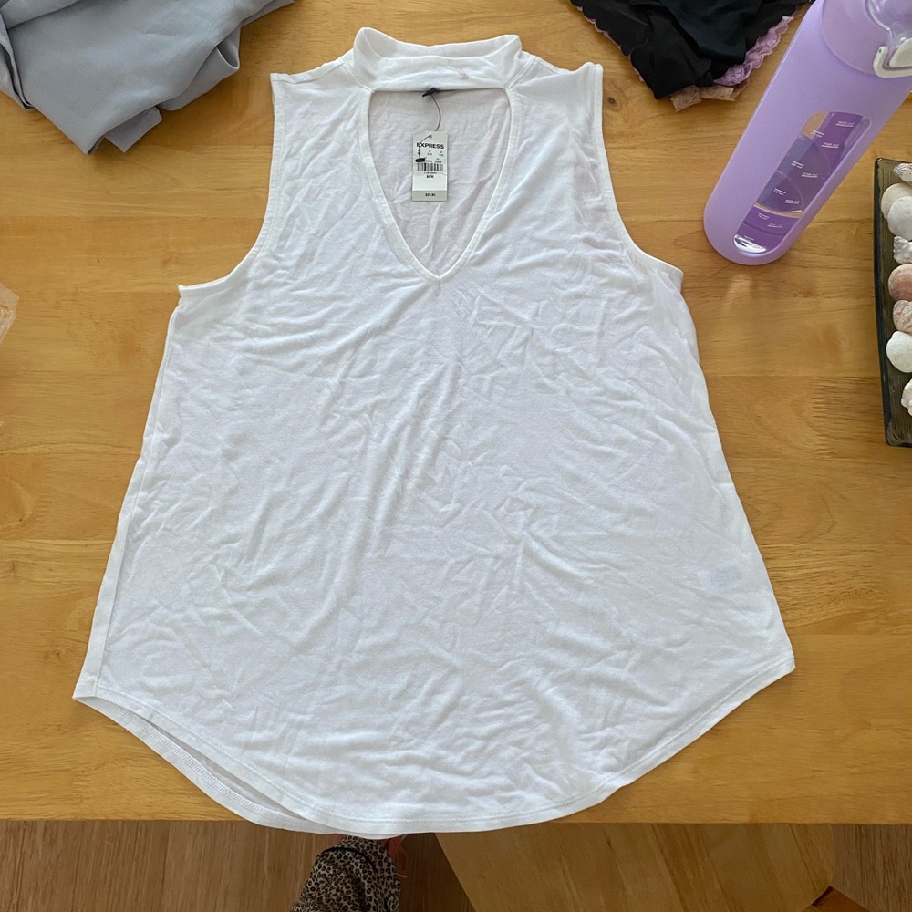 White Sleeveless Women's Top